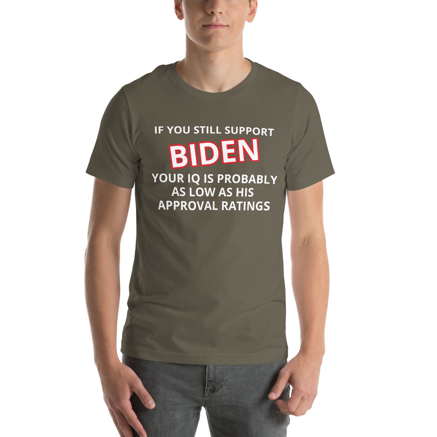 Wenn Sie Biden Funny T-Shirt unterstützen, wählen Sie Farbe und Größe