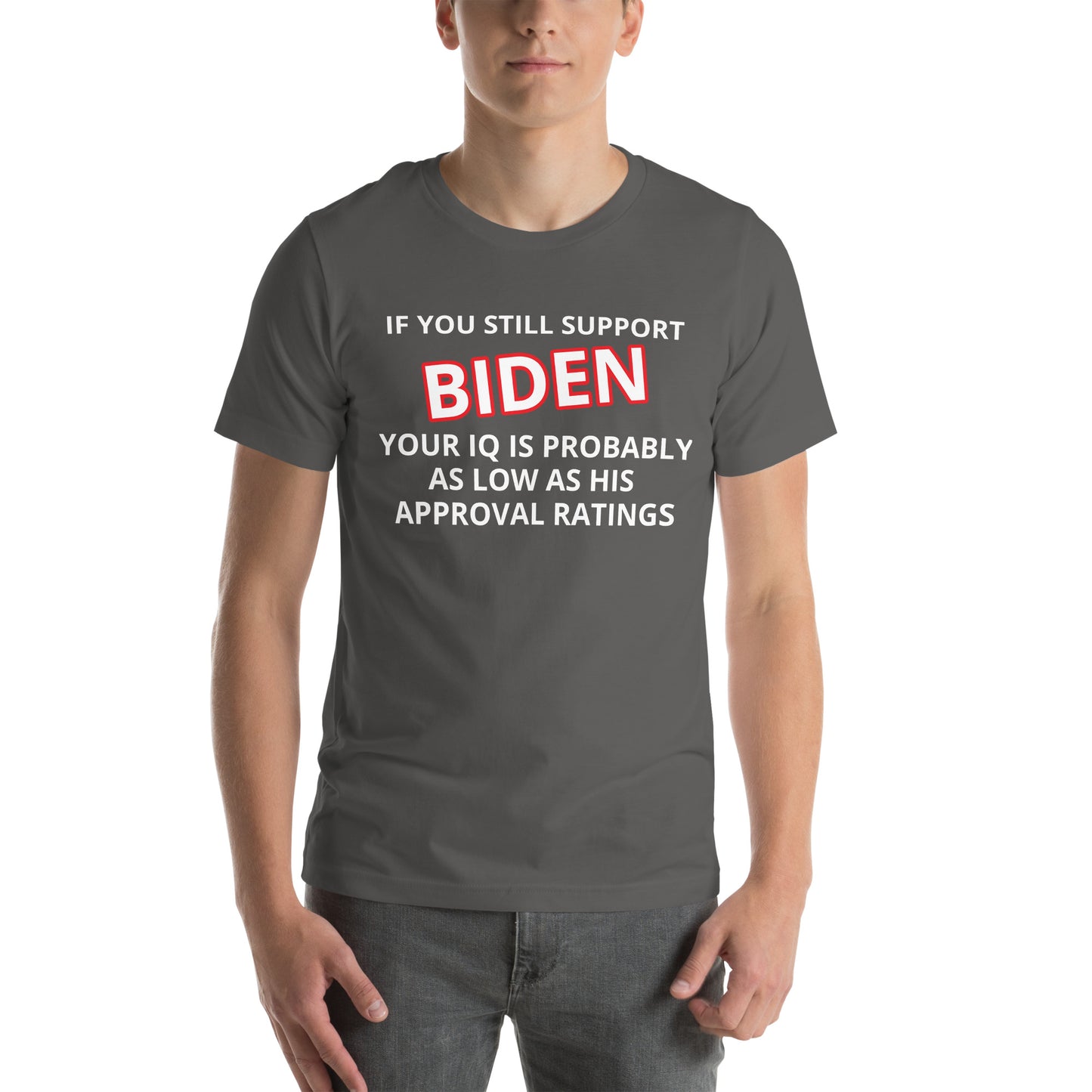 Wenn Sie Biden Funny T-Shirt unterstützen, wählen Sie Farbe und Größe
