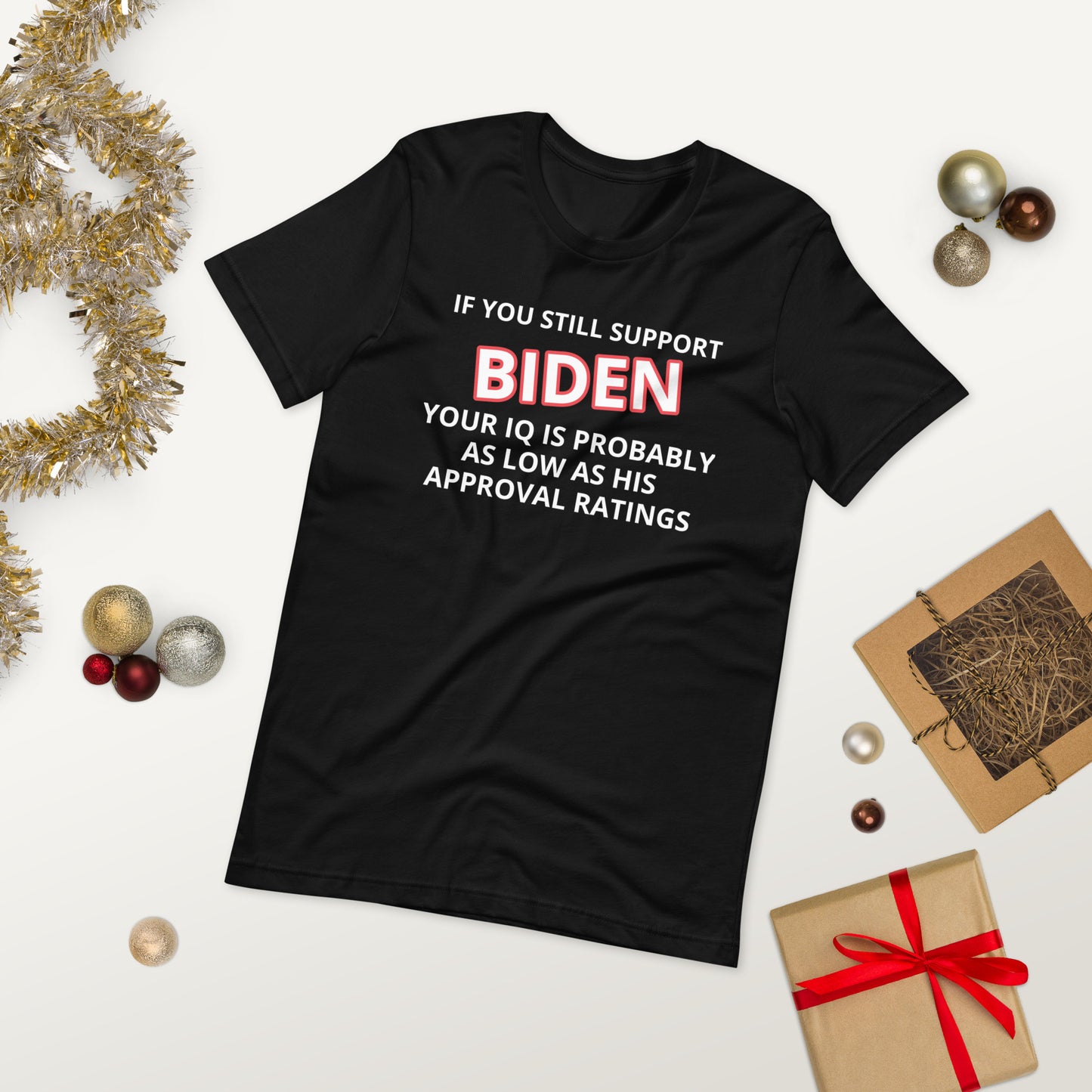 Wenn Sie Biden Funny T-Shirt unterstützen, wählen Sie Farbe und Größe