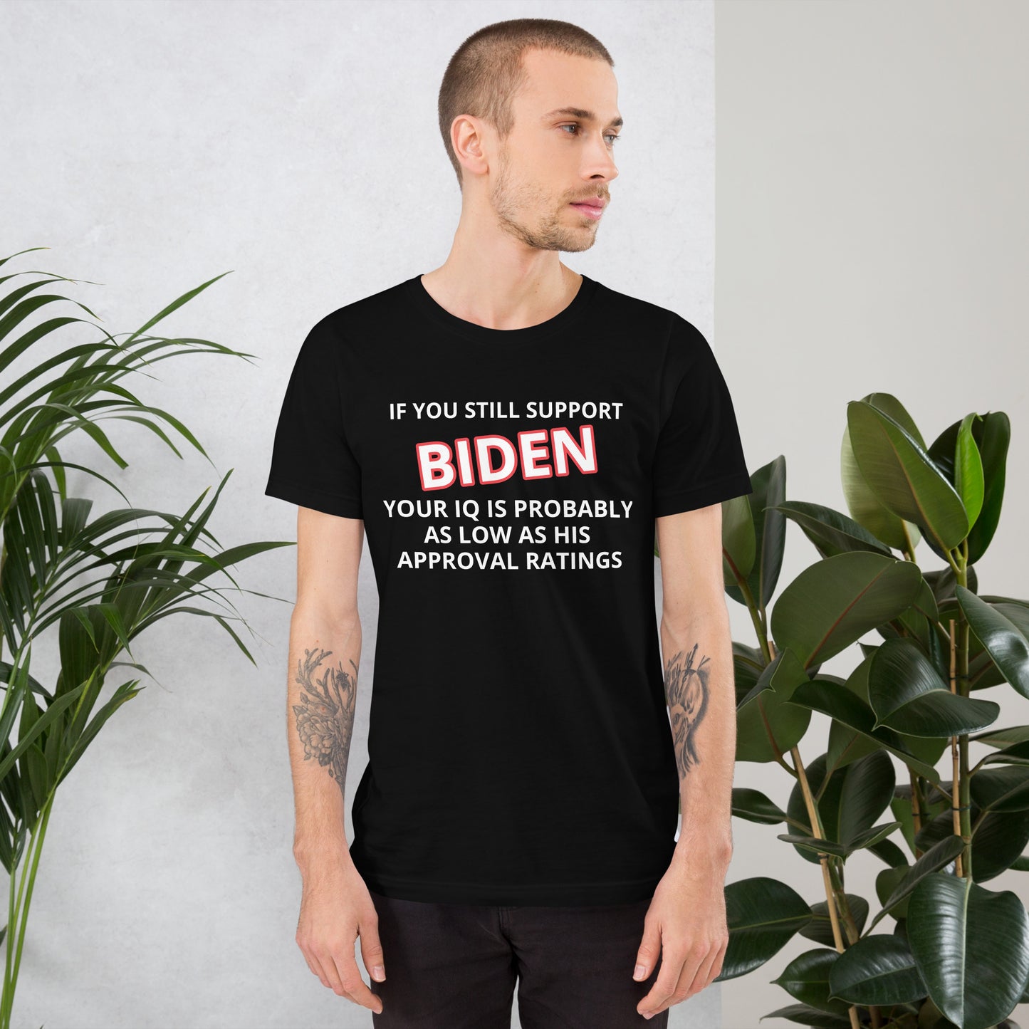 Wenn Sie Biden Funny T-Shirt unterstützen, wählen Sie Farbe und Größe