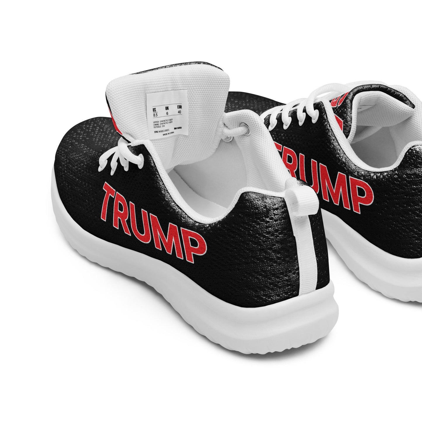 The Trump classics Black and red MAGA Women’s athletic sneaker shoes