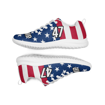 MAGA 47 Trump American Flag Women’s athletic sneaker shoes MAGAGA Store Exclusive