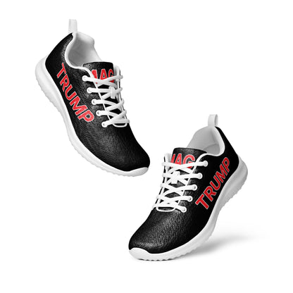 The Trump classics Black and red MAGA Women’s athletic sneaker shoes